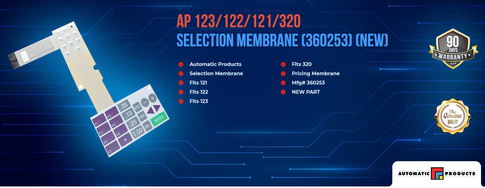 AP keypad, membrane