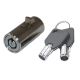 Tubular Plug locks for vending machines with key covers keyed alike
