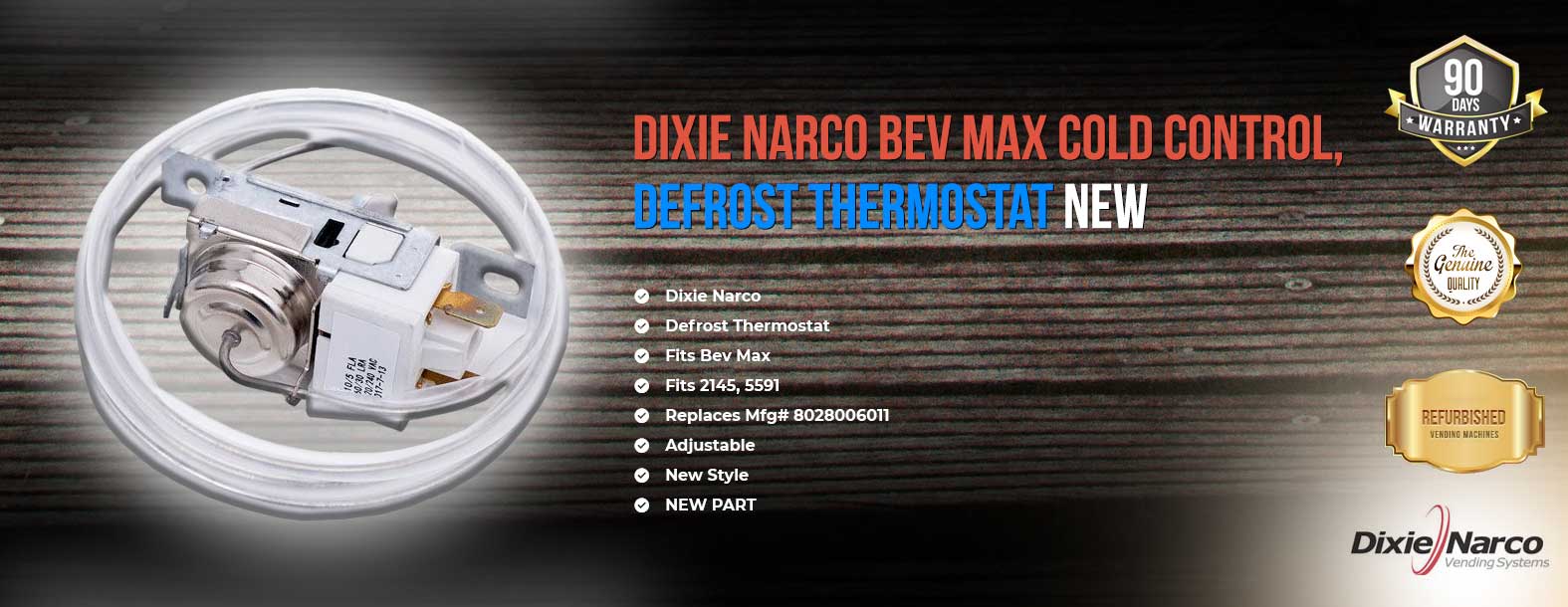 Dixie Narco Bevmax thermostat