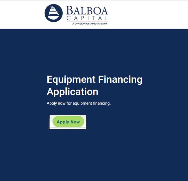 Balboa application for financing
