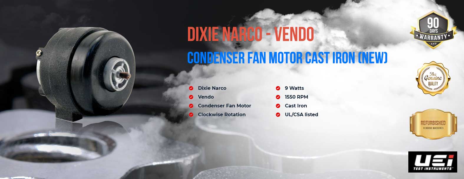 Dixie Narco/Vendo condenser fan motor
