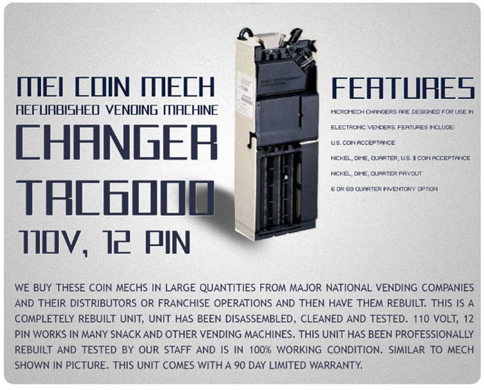 Mars TRC6000 110V Logic Coin Mech