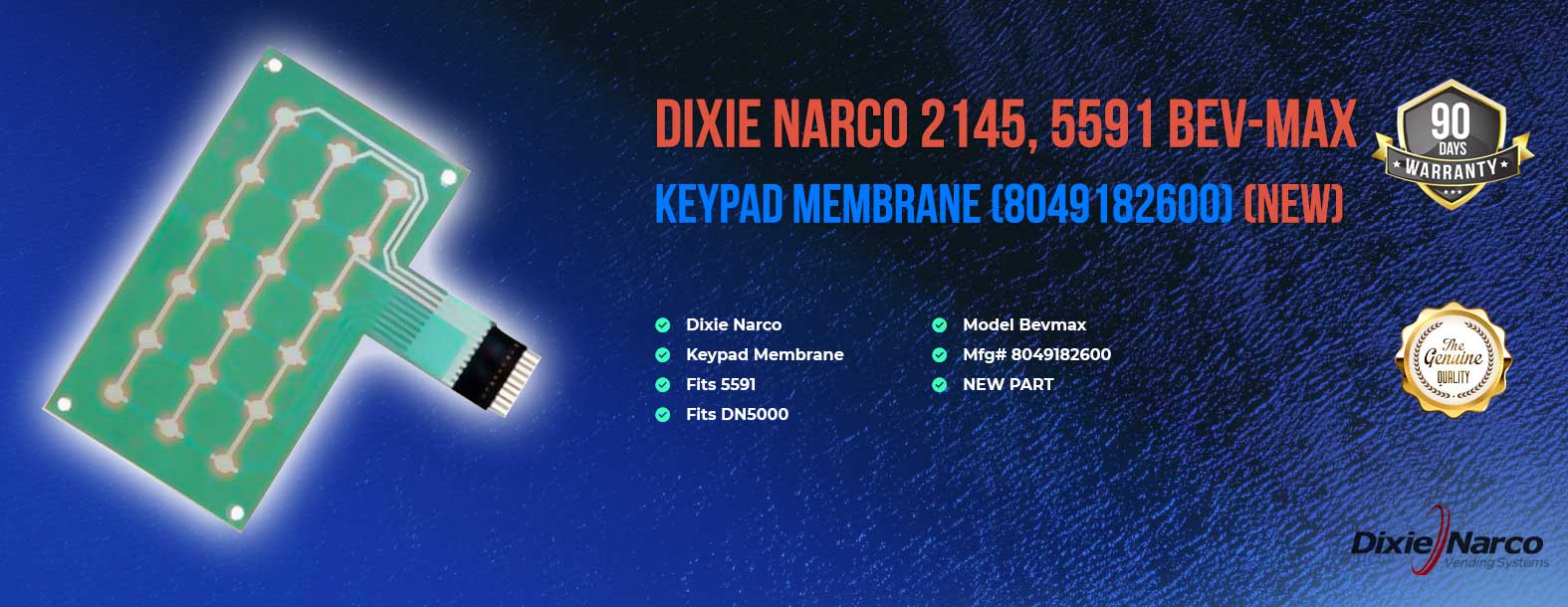 DN keypad, membrane