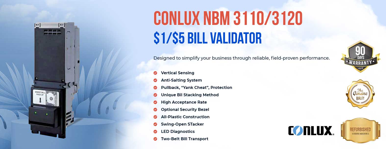 Conlux Bill Validator