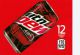 Mountain Dew Code Red on ice medium size strip