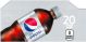 Diet Pepsi Cola small size 20oz bottle flavor strip