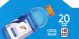 Gatorade Cool Blue small size 20oz bottle flavor strip