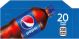 Pepsi Cola small size 20oz bottle flavor strip