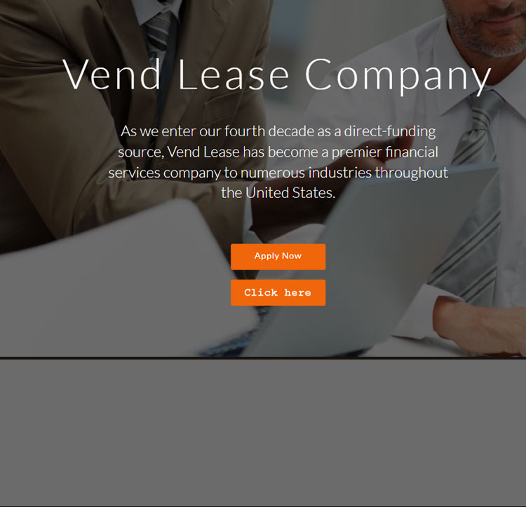 Vend Lease application for financing